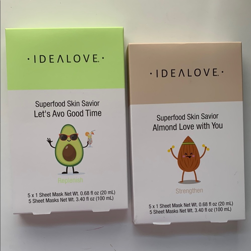 Idealove Face Sheet Mask Superfood  Korean Skin Care Replenish Strengthen